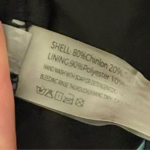 Black and Multicolor Striped Women's Swim Set 2 Piece Halter Neckline Size XL - Picture 11 of 14